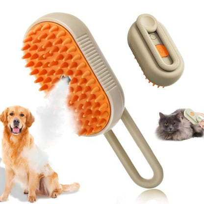 Cepillo de vapor 3 en 1 para perros y gatos
