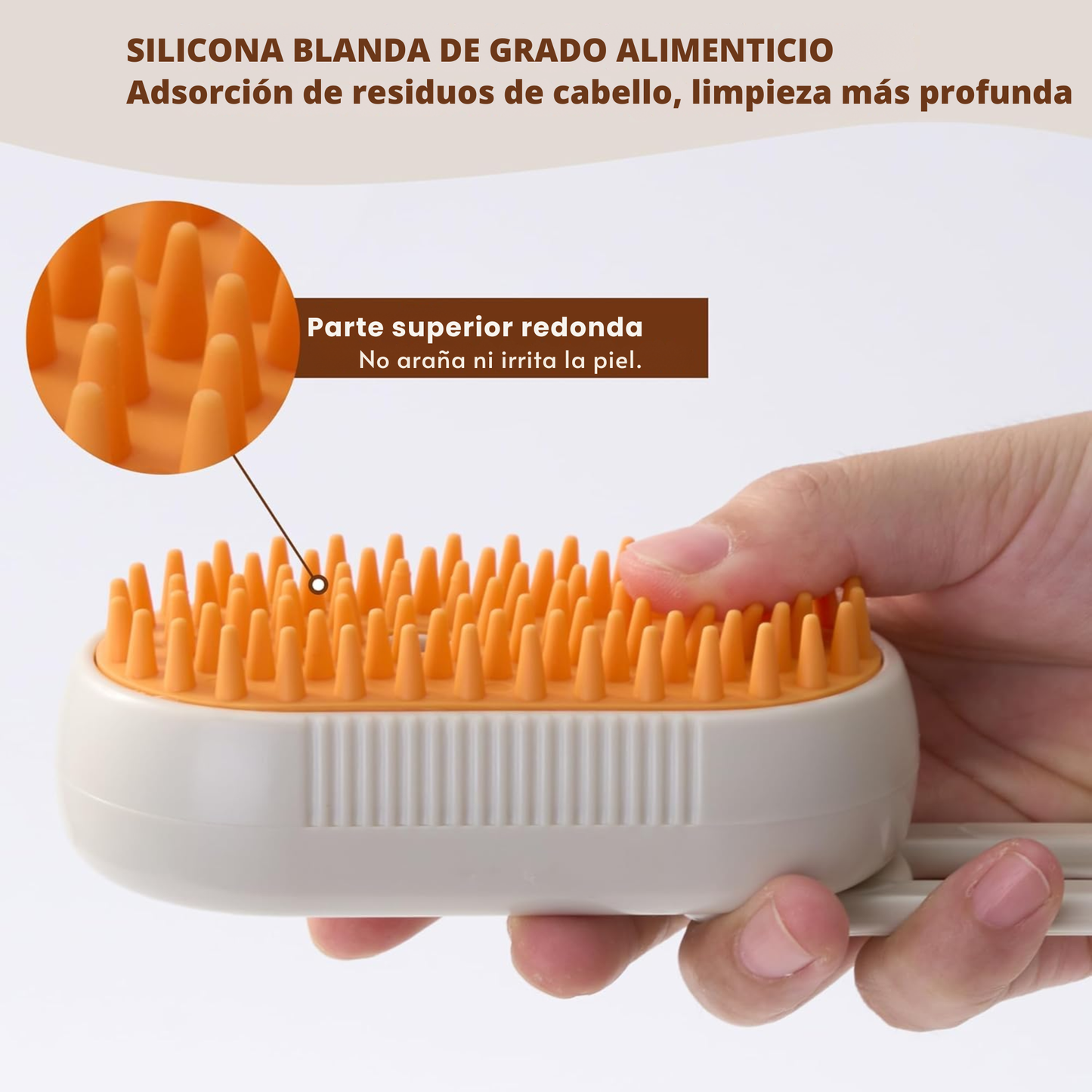 Cepillo de vapor 3 en 1 para perros y gatos